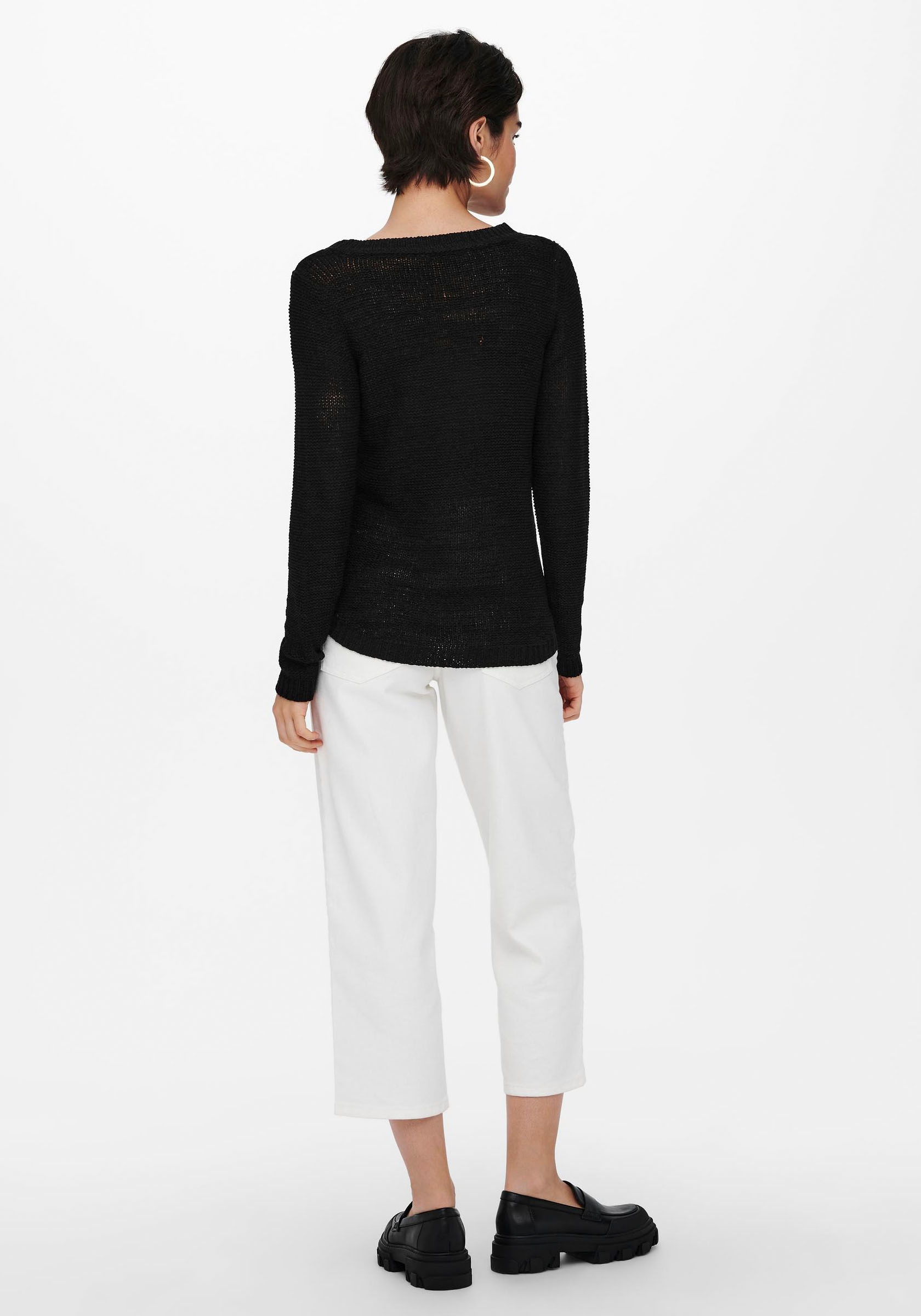 ONLY Strickpullover »ONLGEENA XO L/S PULLOVER KNT NOOS«, mit Rundhalsausschnitt