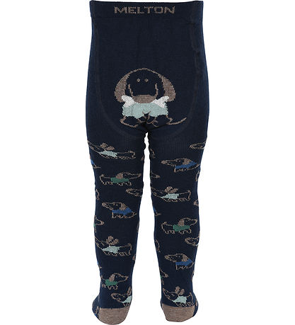 Melton Strumpfhosen - Wolle - Dog Fun - Peacoat Blue