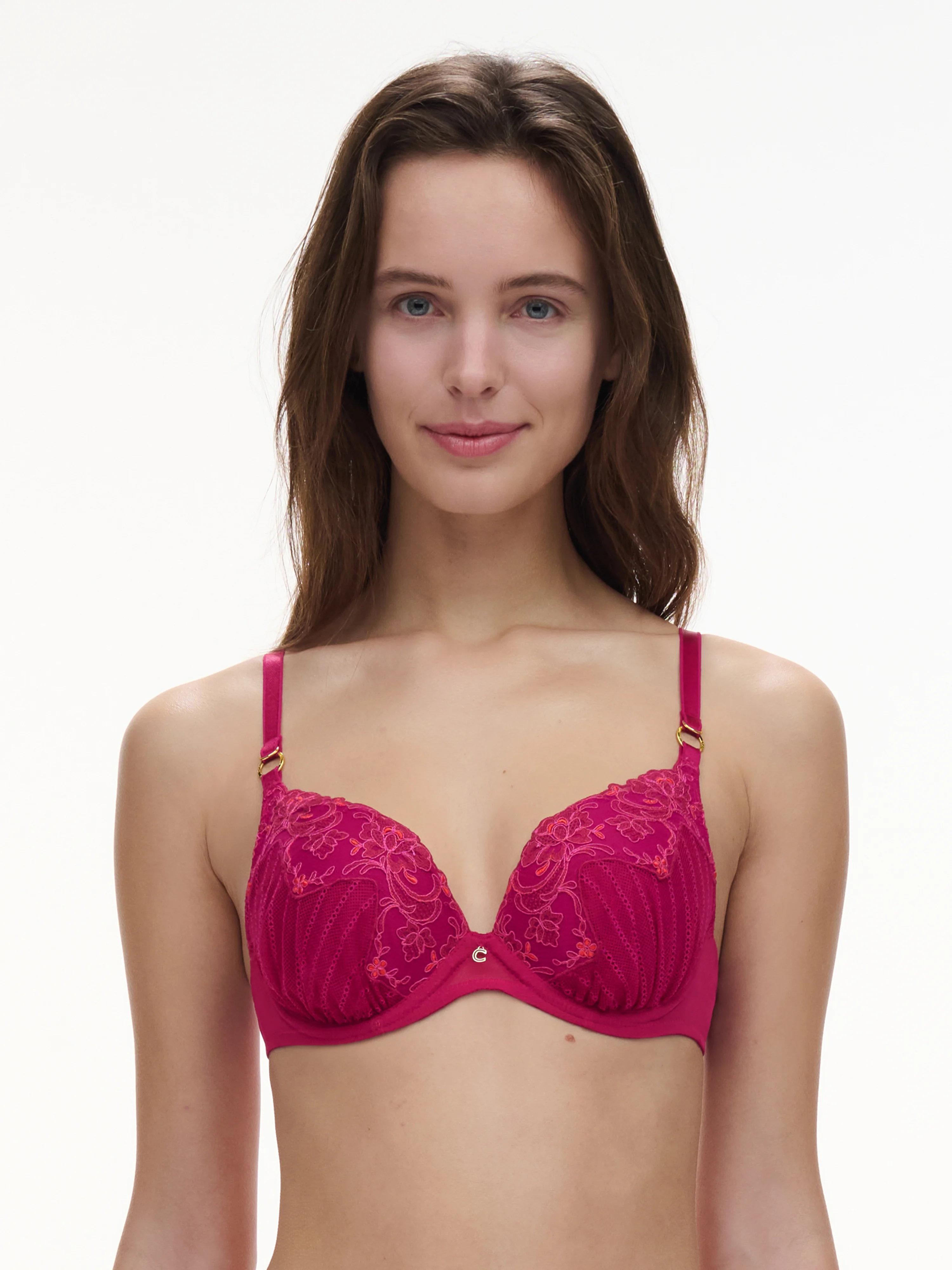 CABARET SAUVAGE - Soutien-gorge coques push-up broderie | Multicolore