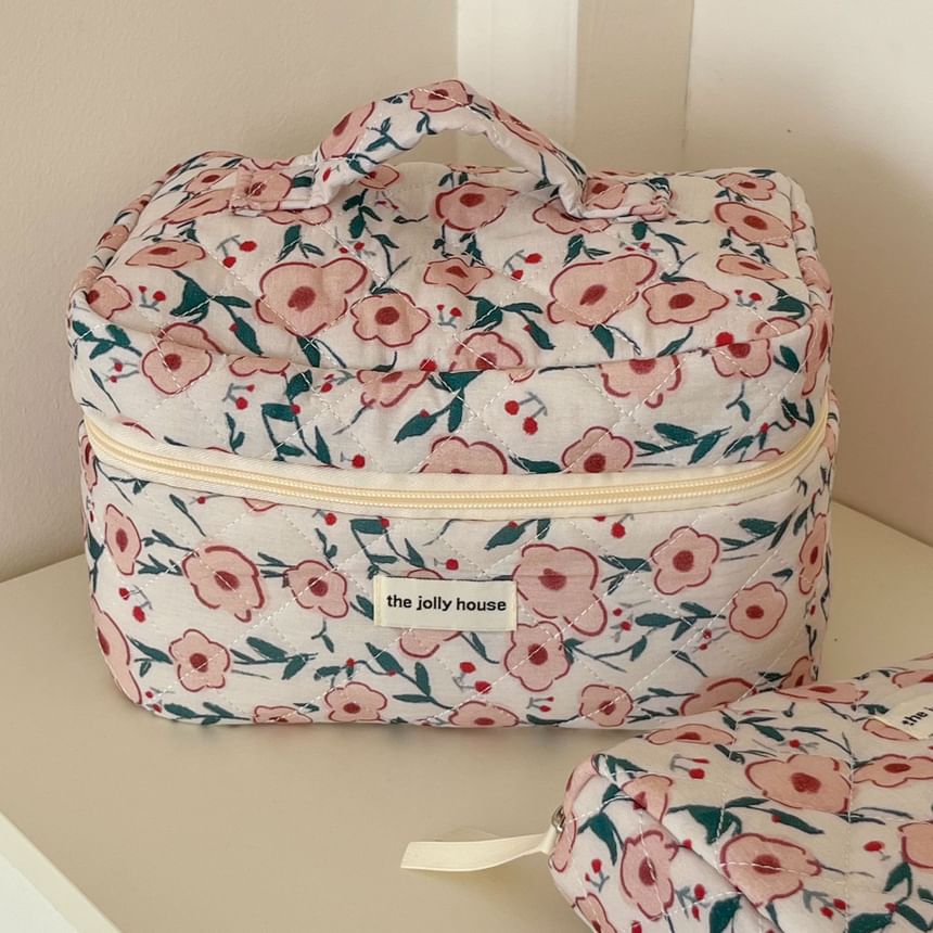 ZenlyHabit - Clutch / make-uptas / etui van bloemenstof (verschillende designs)