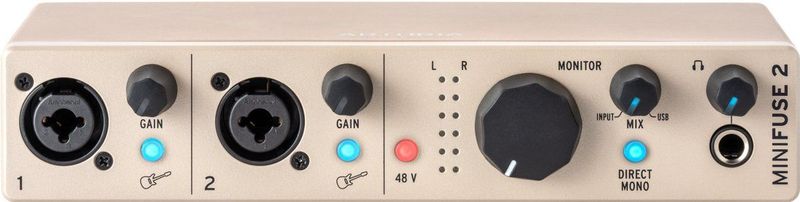 Arturia MiniFuse 2 - USB Audio Interface - Champagne