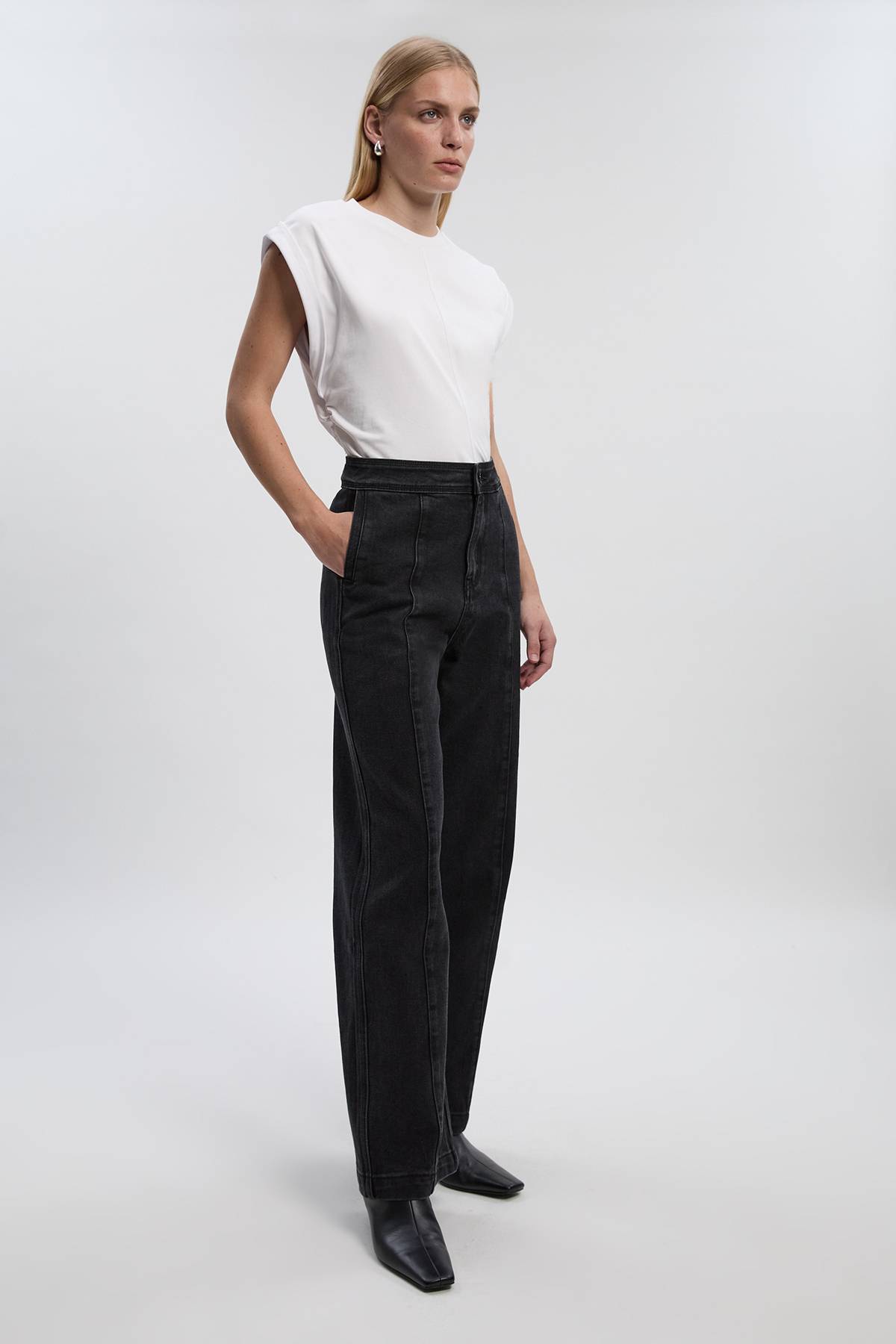 KarenMillen Jean Droit en Denim