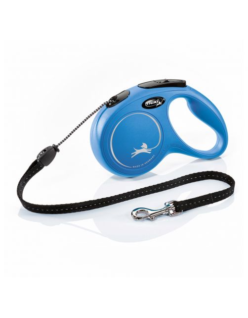 Flexi Rollijn Classic Koord M Blauw - Hondenriem