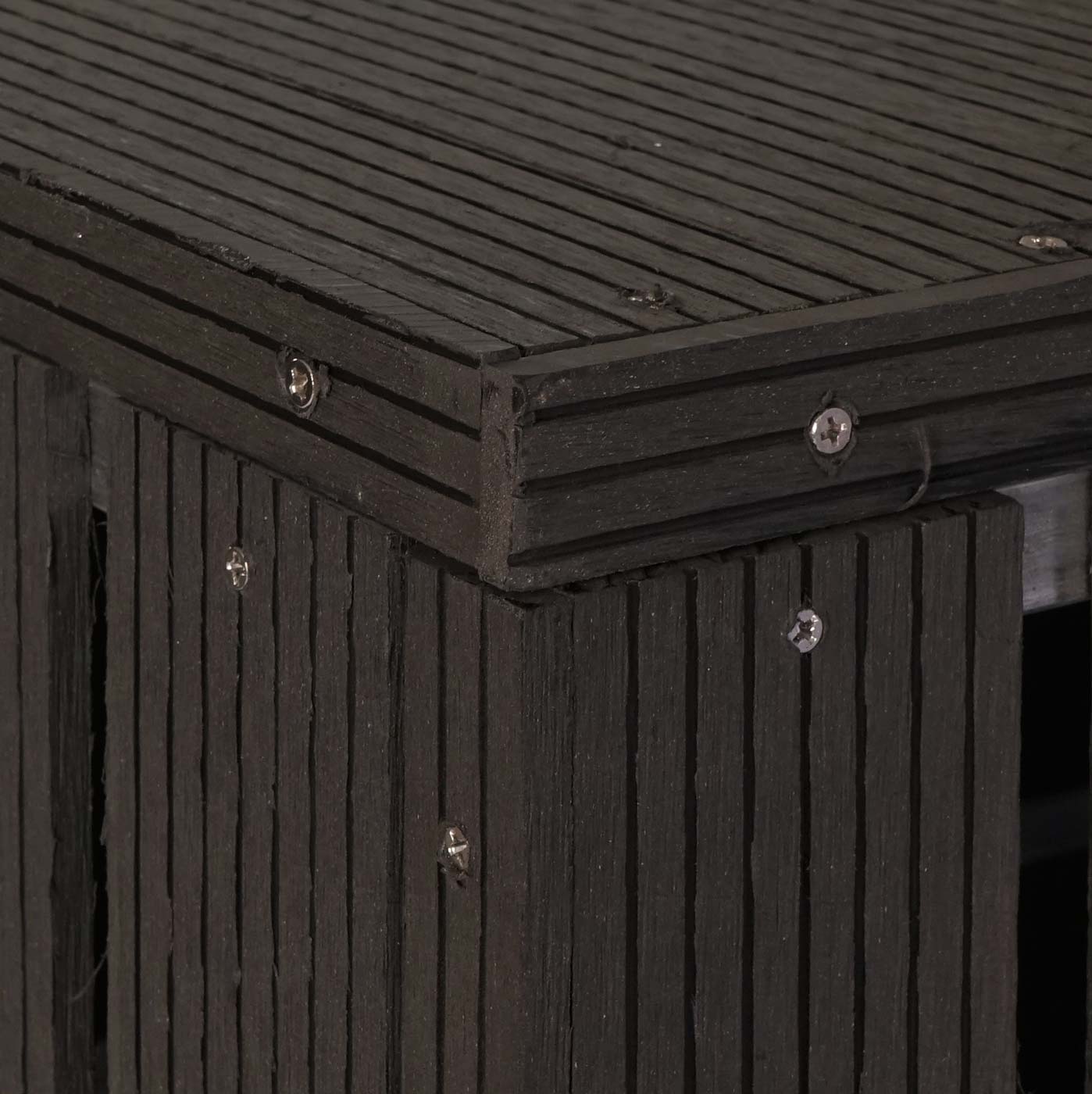XL 1er-/2er-WPC-Mülltonnenverkleidung MCW-J28, Mülltonnenbox, Metall Holzoptik, erweiterbar ~ anthrazit