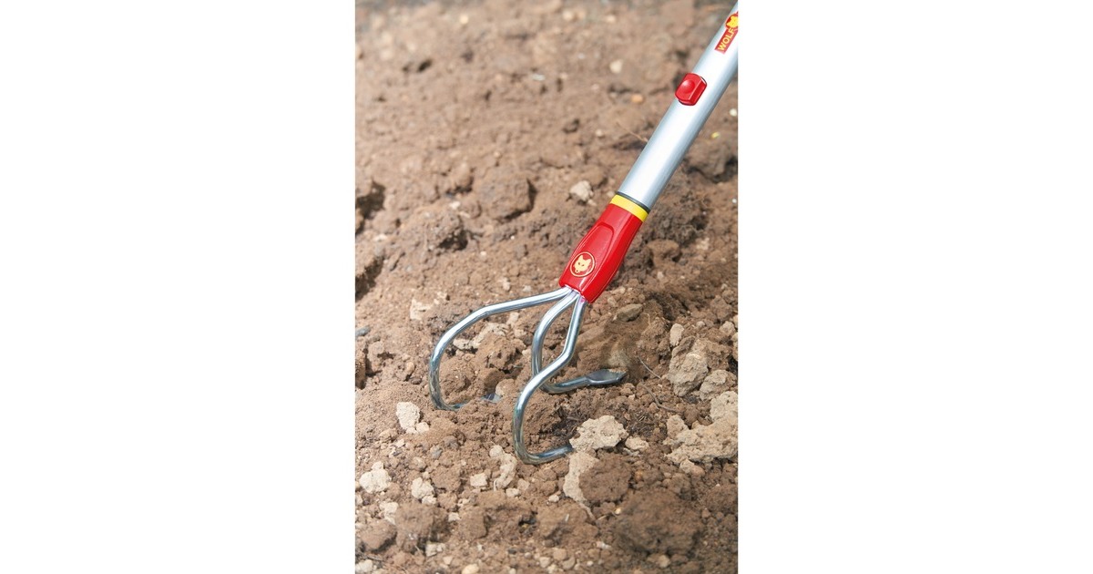 WOLF-Gartenmulti-star BE-M Woeler handkrabber  (Rood/geel)