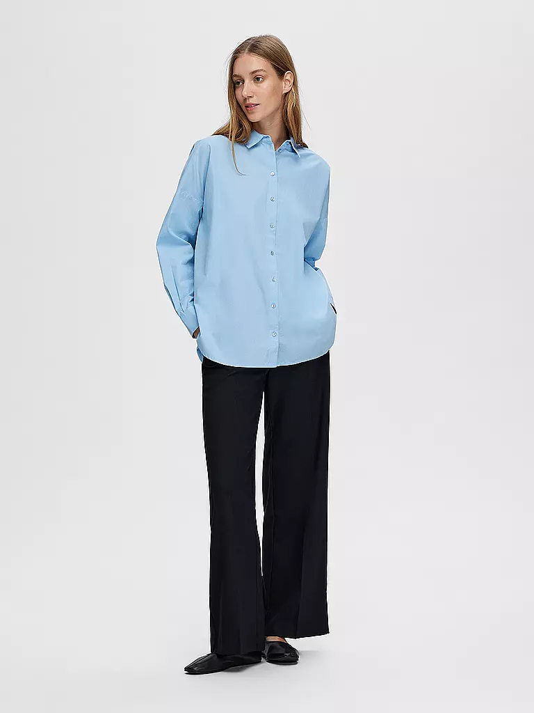 SELECTED FEMME Hemdbluse SLFDINA-SANNI hellblau