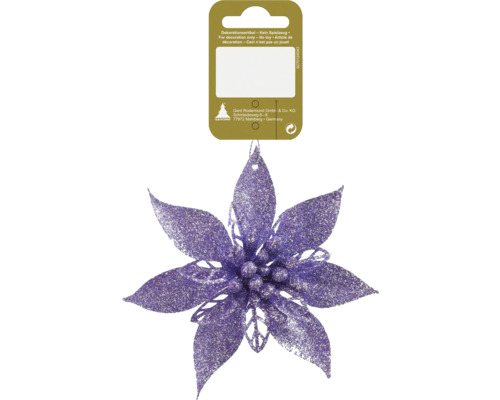 Decoratieve bloemenhanger, kunststof, paars