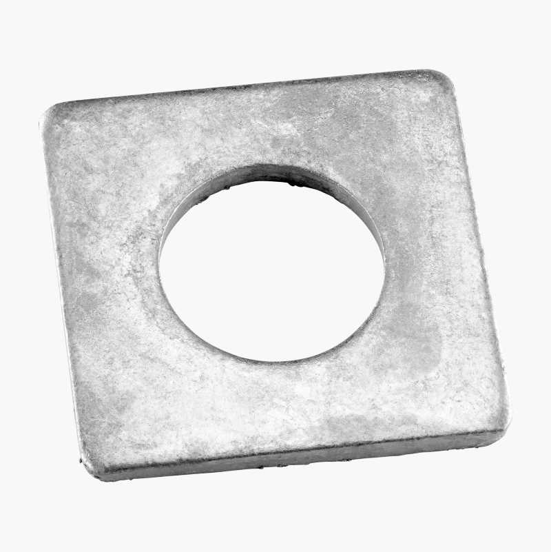 Firkantskive M25, 50 x 50 mm, varmforsinket, 10 st.