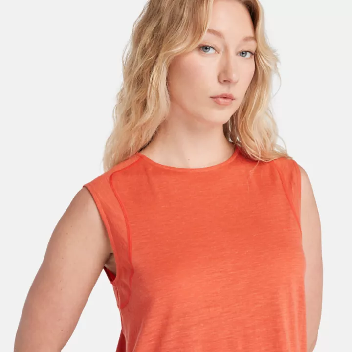 Haut sans manches Timberland x Icebreaker en laine mérinos pour femme en orange