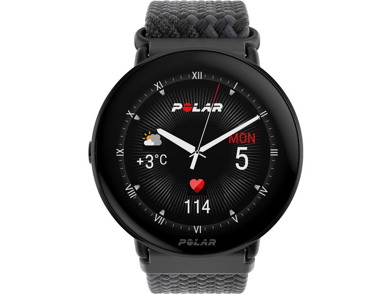 POLAR GPS-Sportuhr Ignite 3 Braided Yarn Fitnessuhr mit GPS