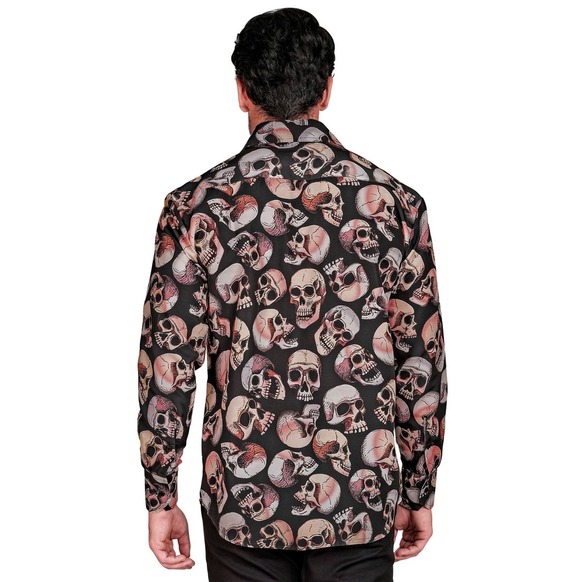 Halloween Blouse Heren Schedel
