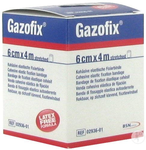 Bsn Medical Gazofix Bandage De Fixation Élastique Cohésif Sans Latex 6cm x 4m 1 Pièce (293601)