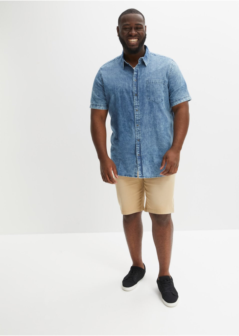 Bermuda coloré extensible, Regular Fit