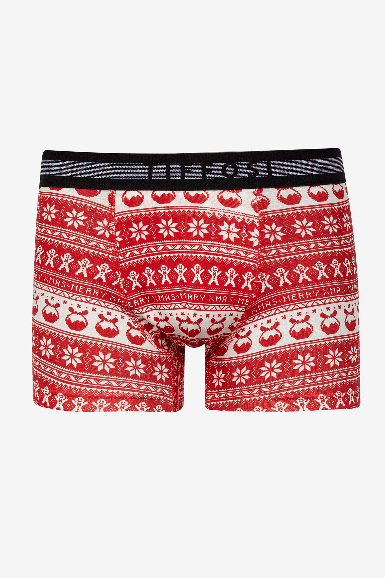 Cuecas boxer com estampa natalina