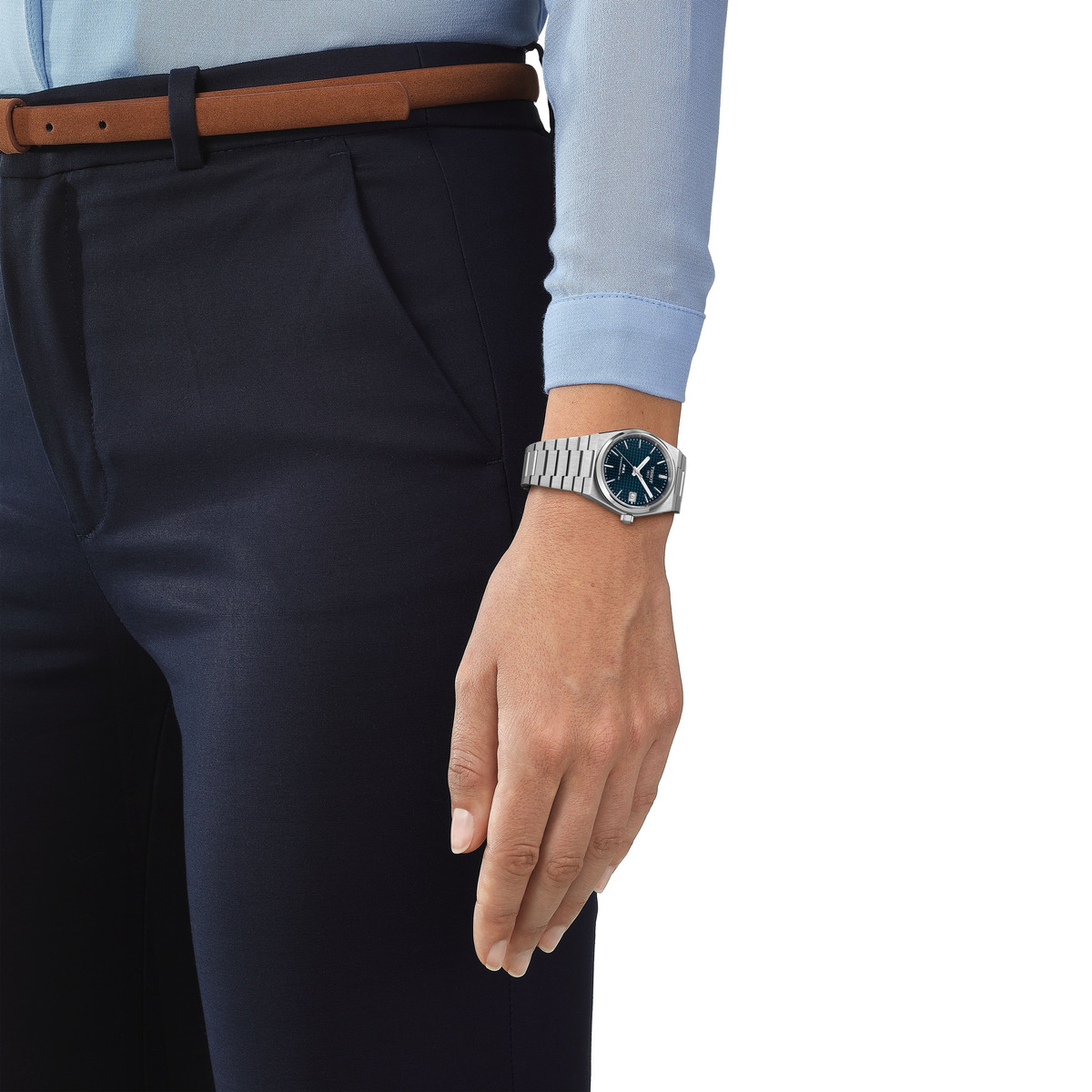 Montre TISSOT T-classic homme automatique, bracelet acier inoxydable
