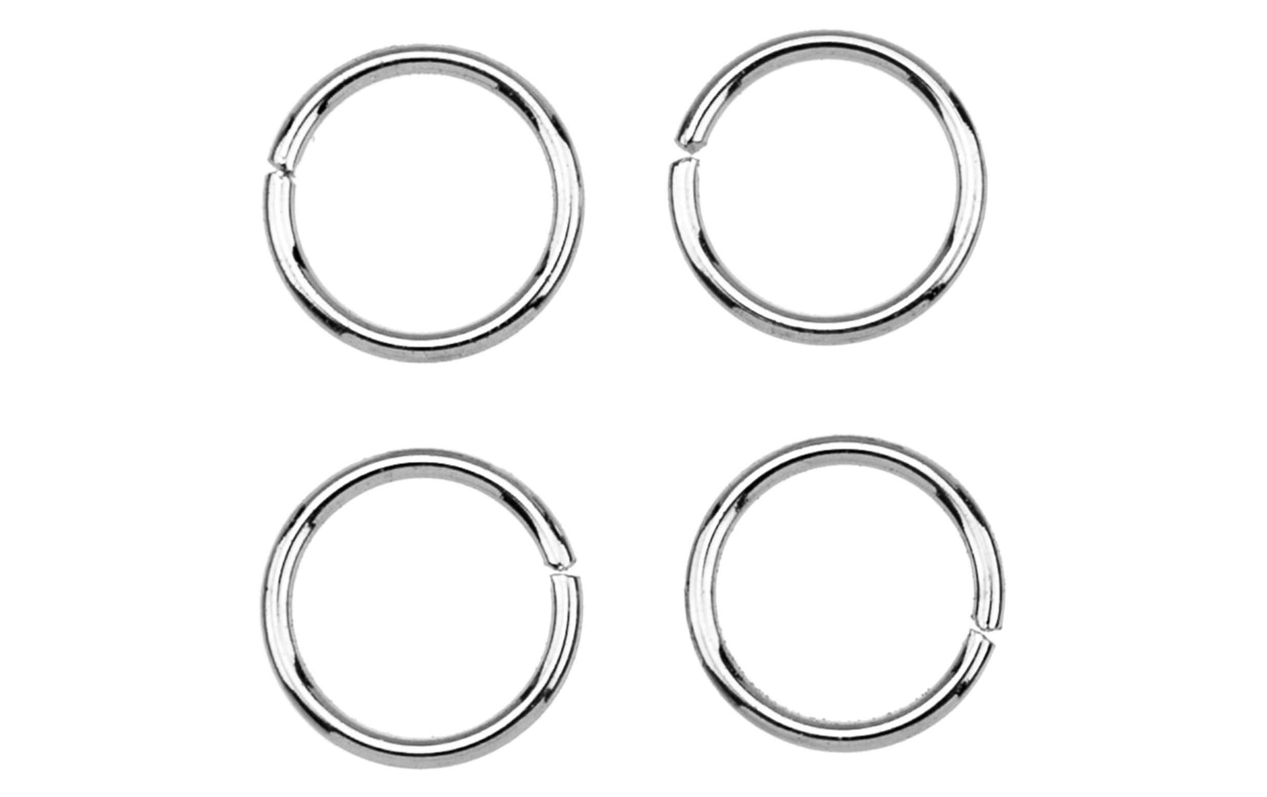 Biegering Verbindungsring 10 x 10 mm, 20 Stück, PlatinRing für Schlüssel