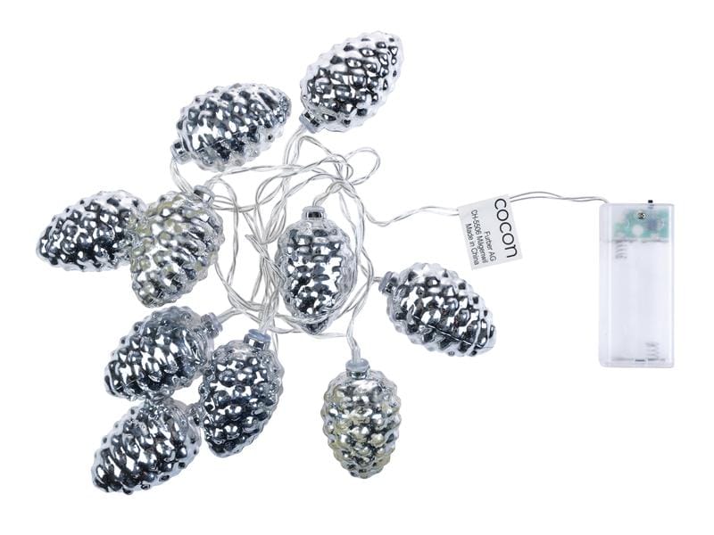 COCON LED-Lichterkette Tannenzapfen, 135 cm Dekorative Weihnachtsbeleuchtung