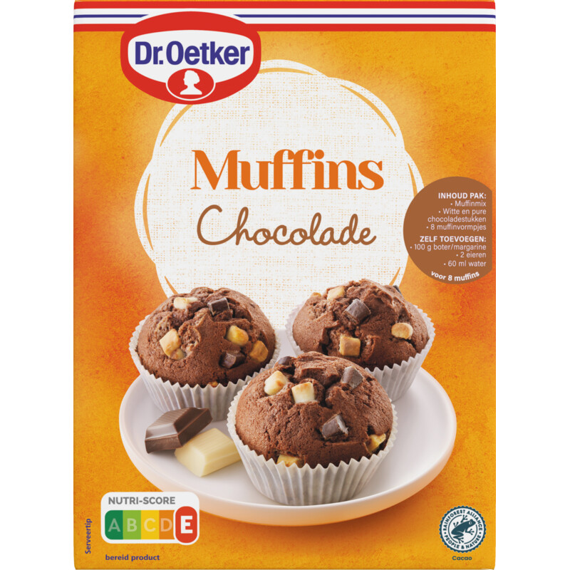 Dr. Oetker Mix voor muffins chocolade