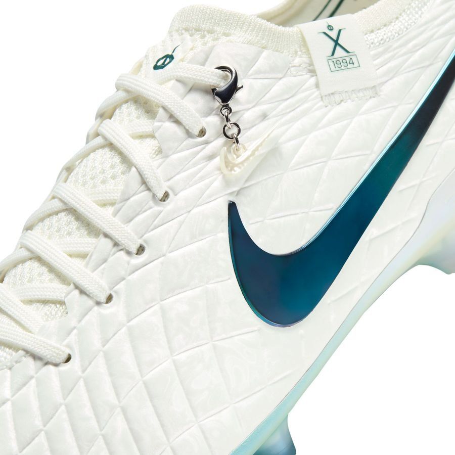 Nike Tiempo Legend 10 Elite FG Pearl - Blanc Cassé/Turquoise ÉDITION LIMITÉE