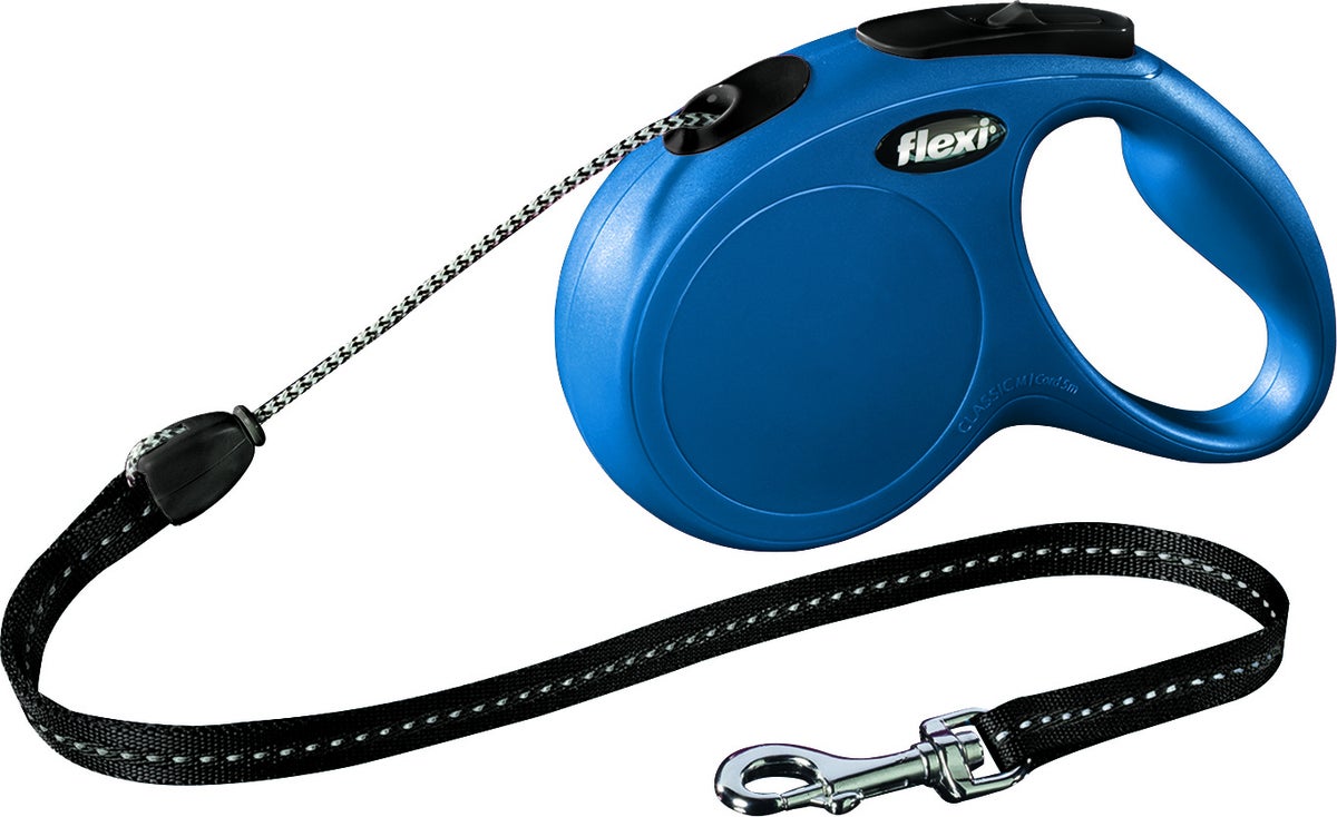 Flexi rollijn classic cord M 5 meter blauw