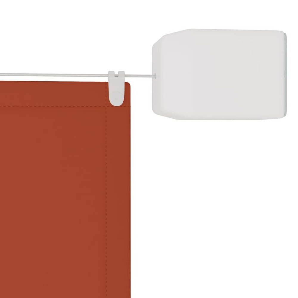 Auvent vertical 60 x 420 cm tissu oxford orange