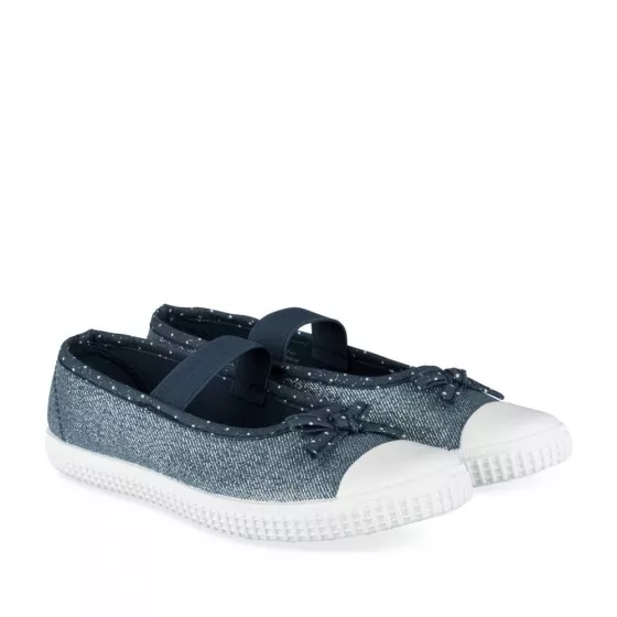 Baskets BLEU LOVELY SKULL