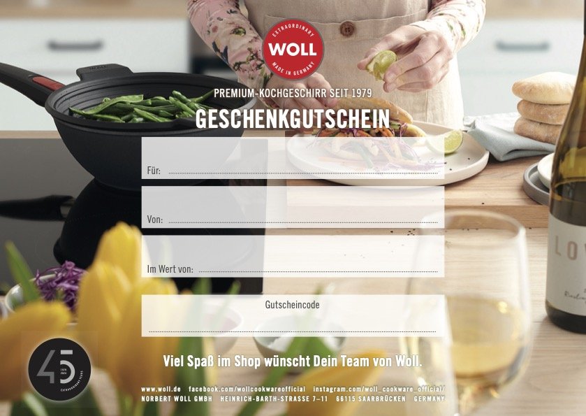 Geschenkgutschein von WOLL