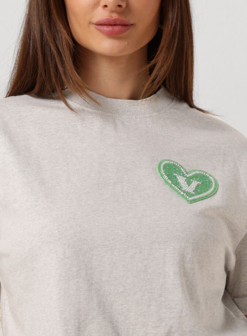 JOSH V grijze josh v t-shirt roxy beaded