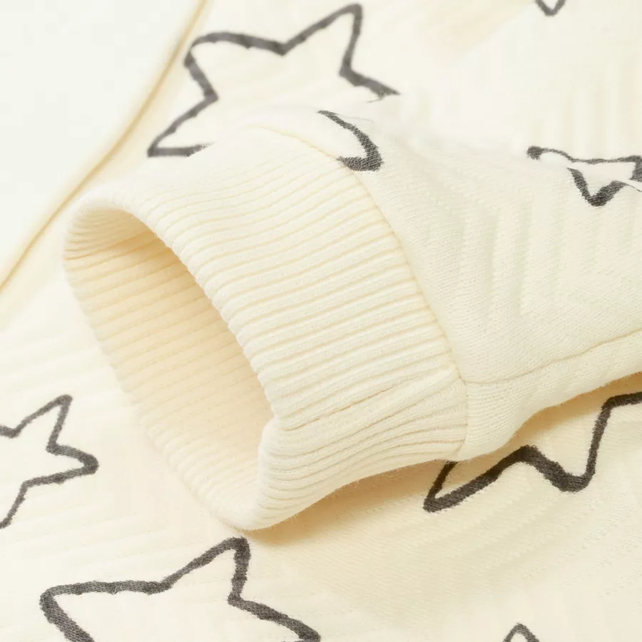 Staccato Hose ivory gemustert