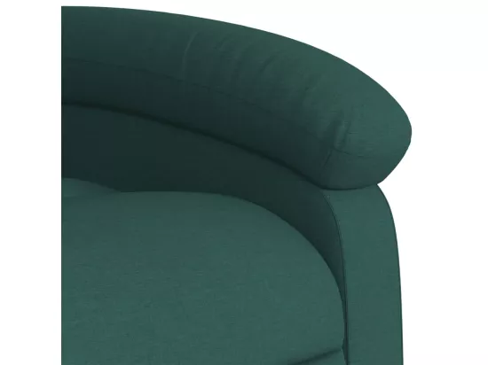 Fauteuil inclinable Vert foncé Tissu
