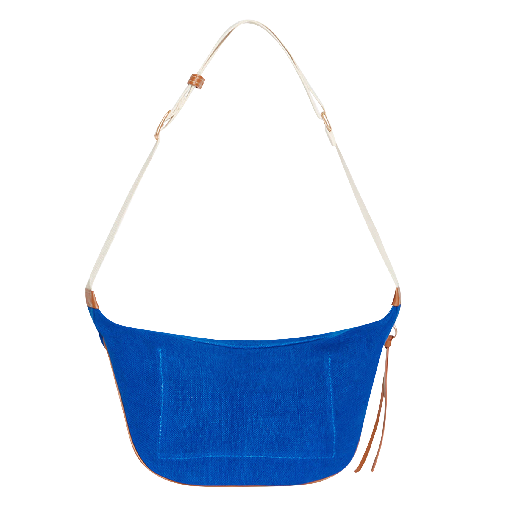 Sac banane en lin| Bleu