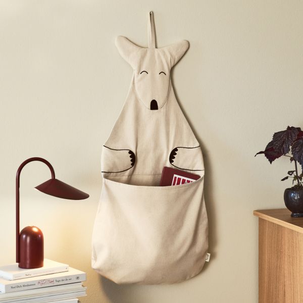 Ferm Living Opbergzak Kangoeroe - Undyed