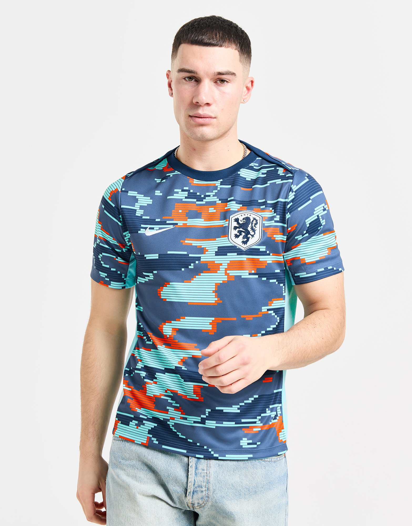 Nike Maillot d'avant-Match Pays-Bas Homme