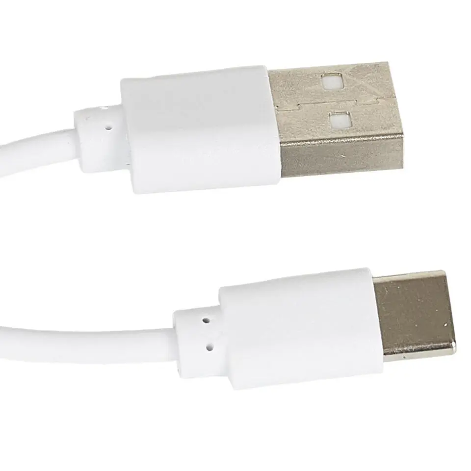 Home deco factory oplaadbare tafellamp - met usb - licht grijs