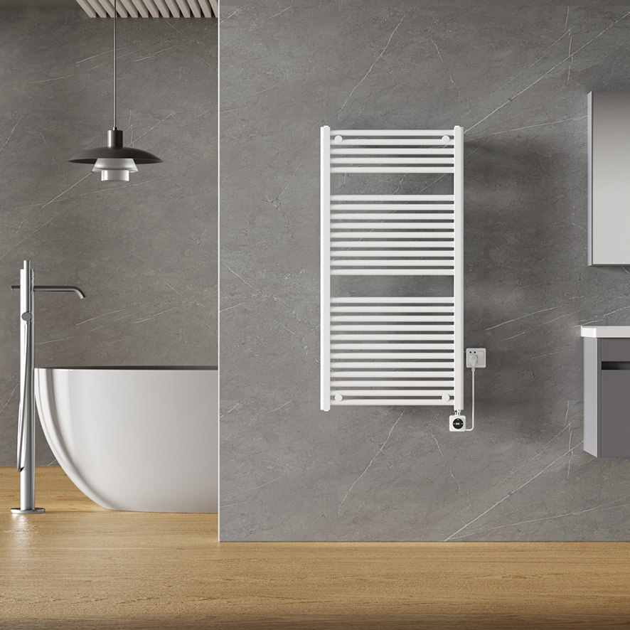 Calor Elara elektrische radiator met Smart Wifi 60x118.5cm glans wit 700W