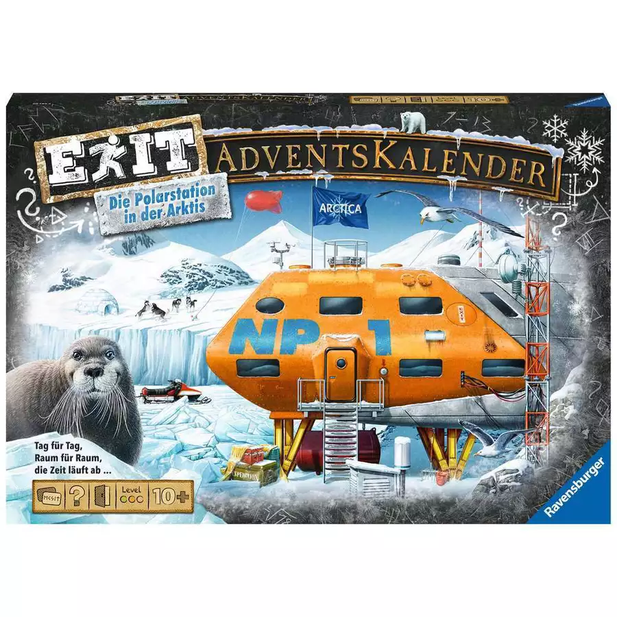 Ravensburger Mystery Adventskalender Die Polarstation in der Arktis bunt