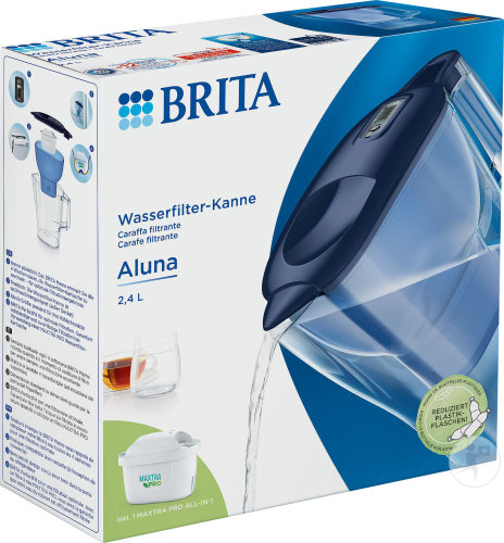 Brita Carafe Filtrante Aluna Cool Blue + 1 Maxtra Pro All-In-1 1 Set