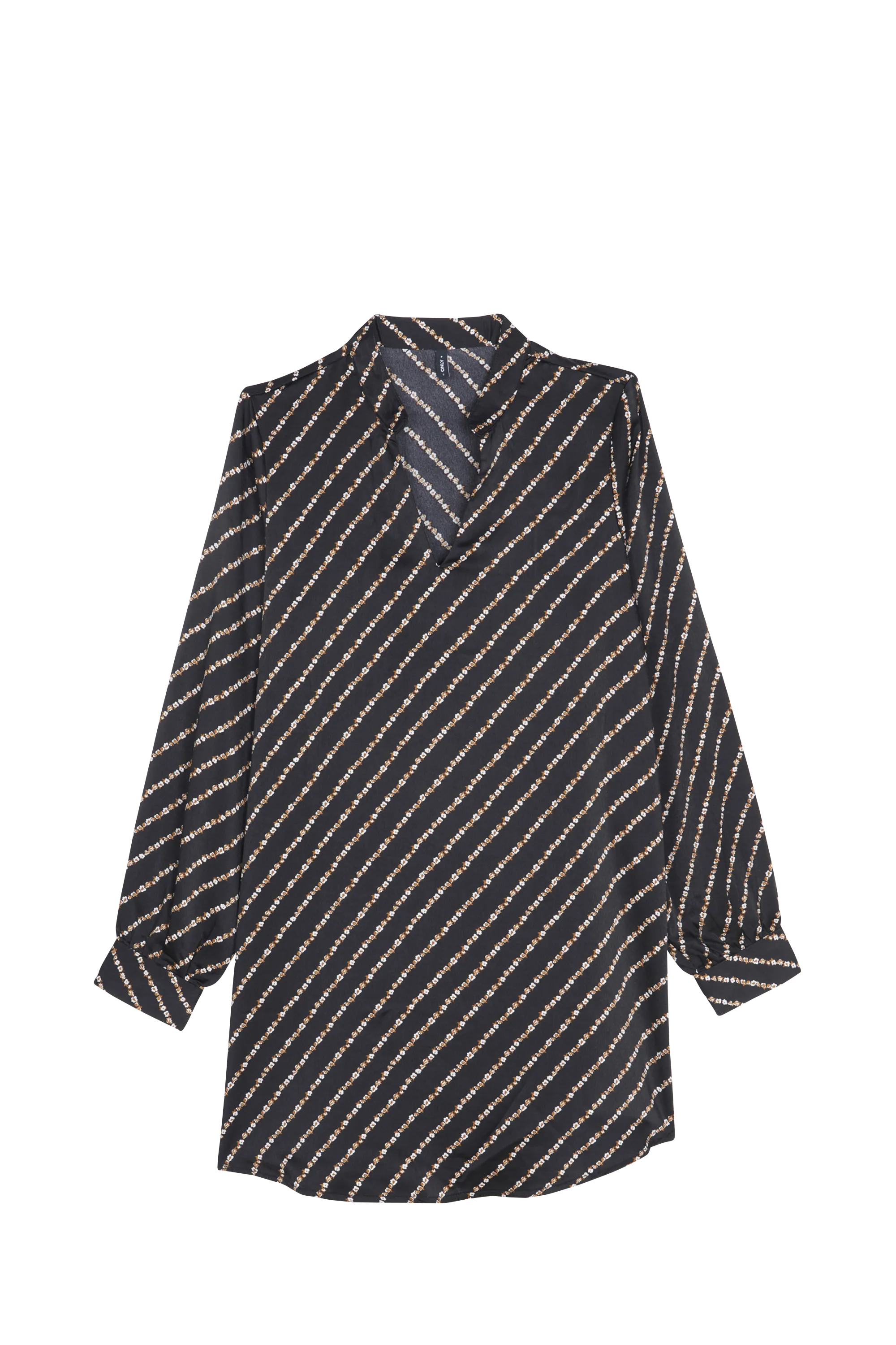 ONLY Chemisier ONLTHALIA L/S V-NECK TUNIC BF PTM Noir