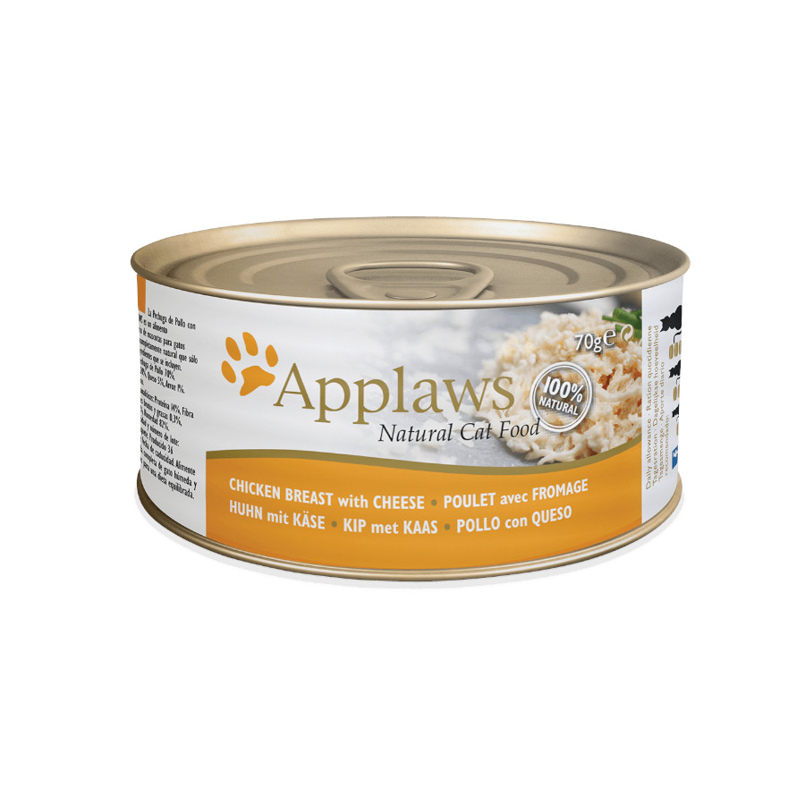 70 g Applause Pollo com Queso lata para gatos