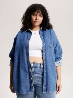 Sobretudo jeans oversized Curve