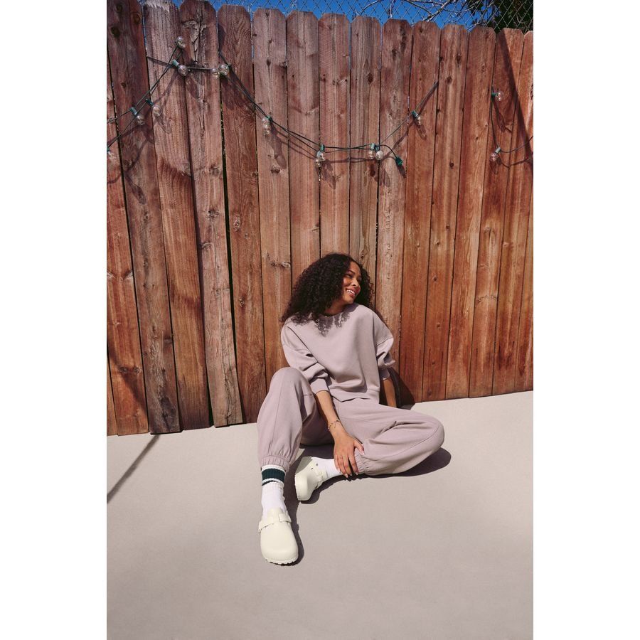 Birkenstock Sandale Boston EVA Narrow Fit - Eggshell