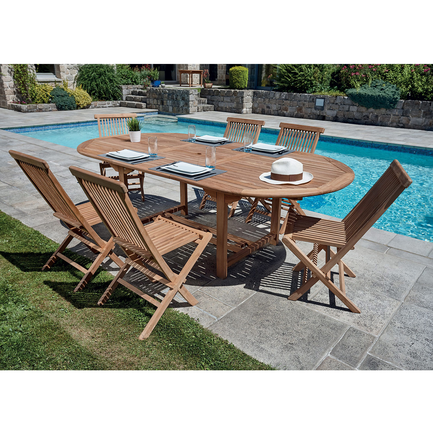 Lot de 2 chaises pliantes gili