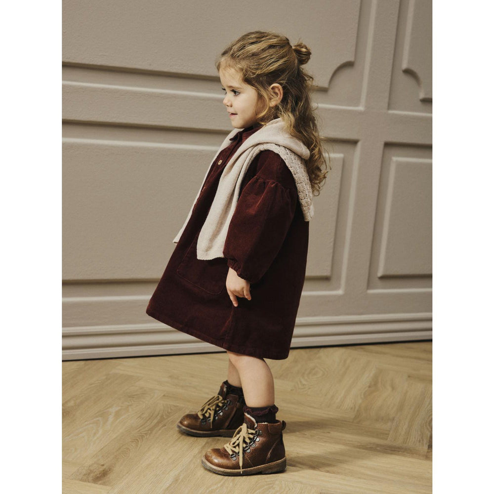 Køb Lil'Atelier Hot Chocolate Nmfobert Loose Ls Cord Kjole 4122-Hg Lil