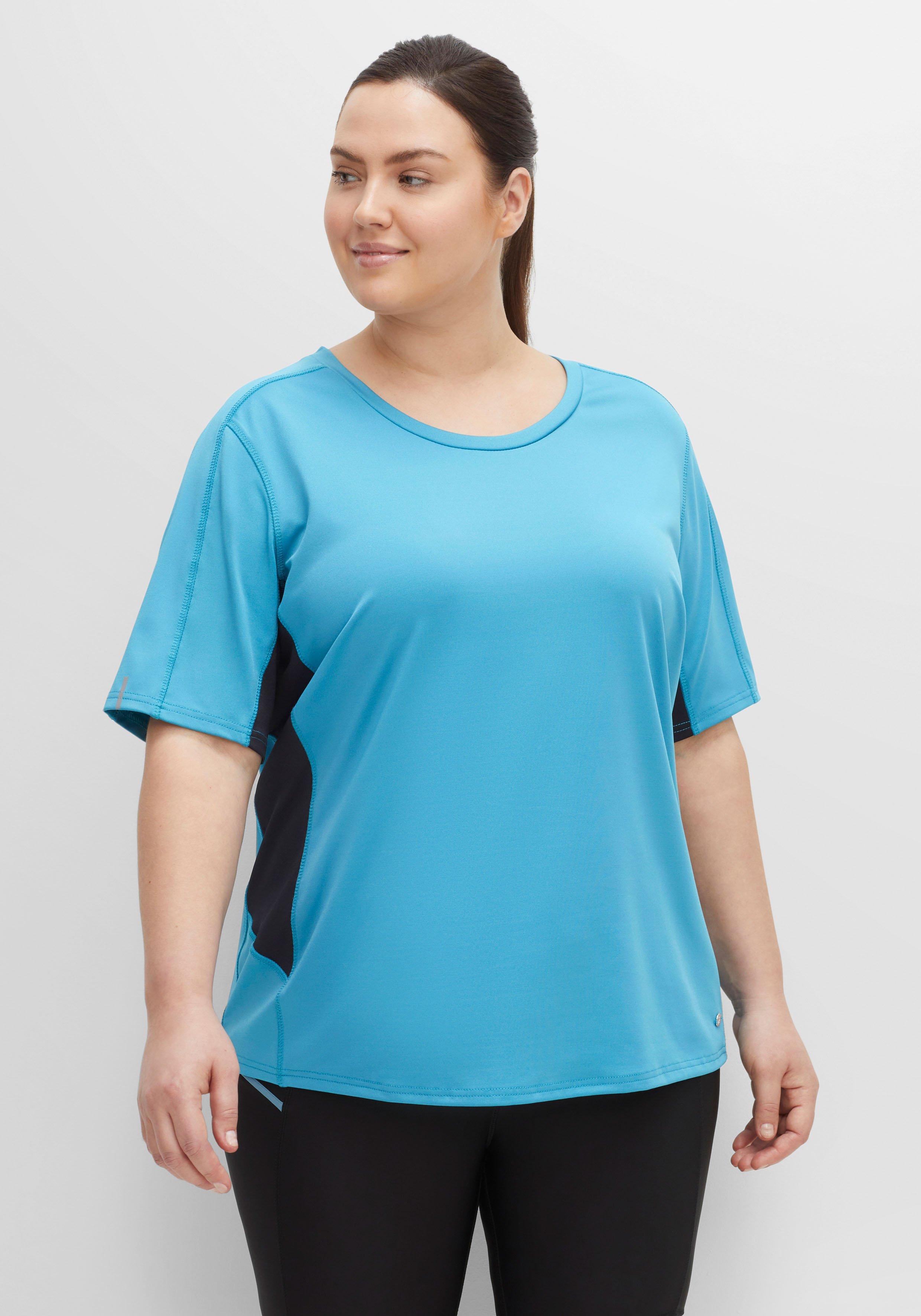 Fahrradshirt mit Kontrast-Details und Reflektoren