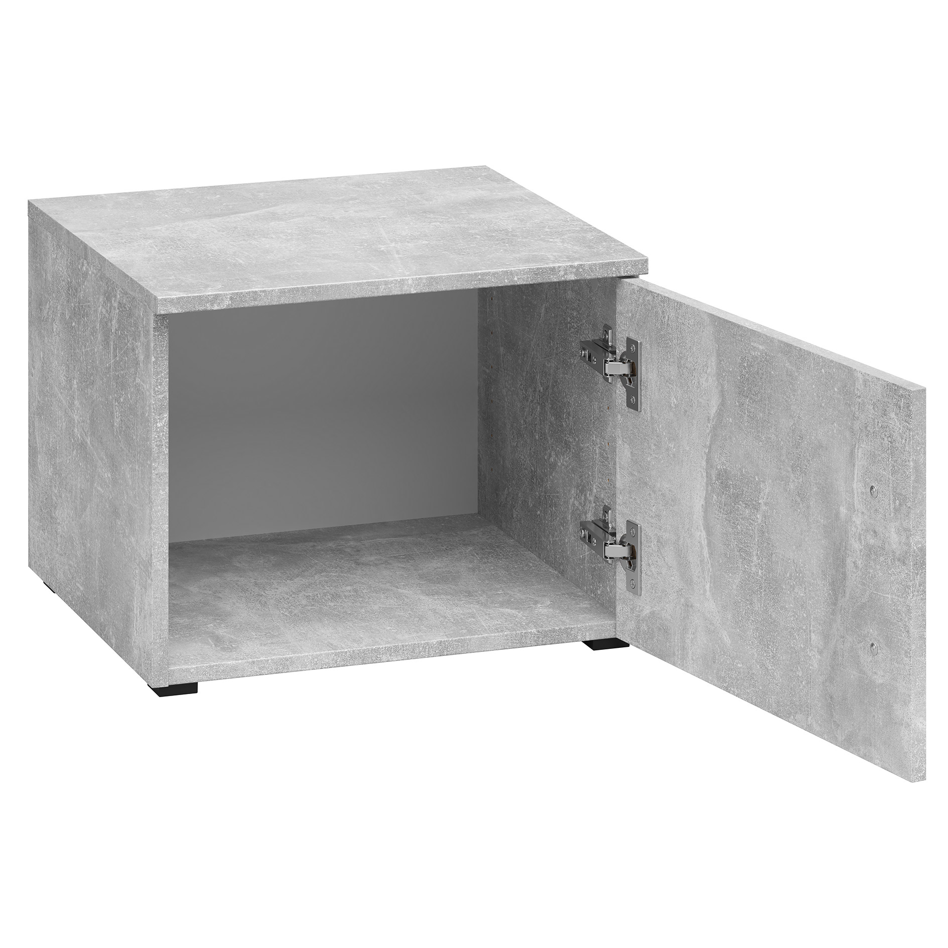 Aufsatzelement - auch hängend verwendbar - Betonoptik - Breite 45 cm