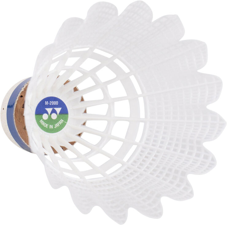 Yonex Mavis 2000 fjerbolde, 6 stk. Hvid