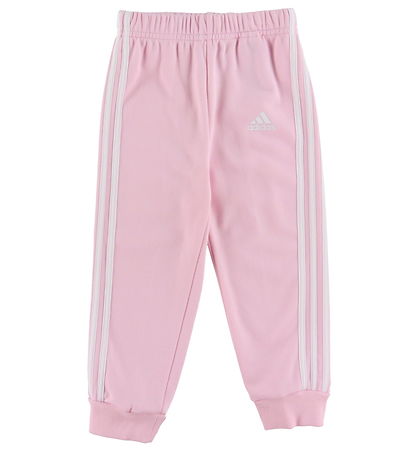 adidas Performance Sweatset - Rosa m. Weiß