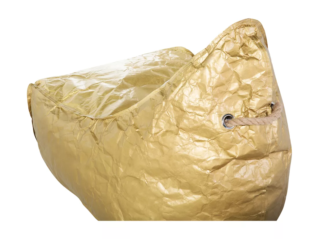 Pouf poire 200 L DROP 63 cm 75 cm Doré