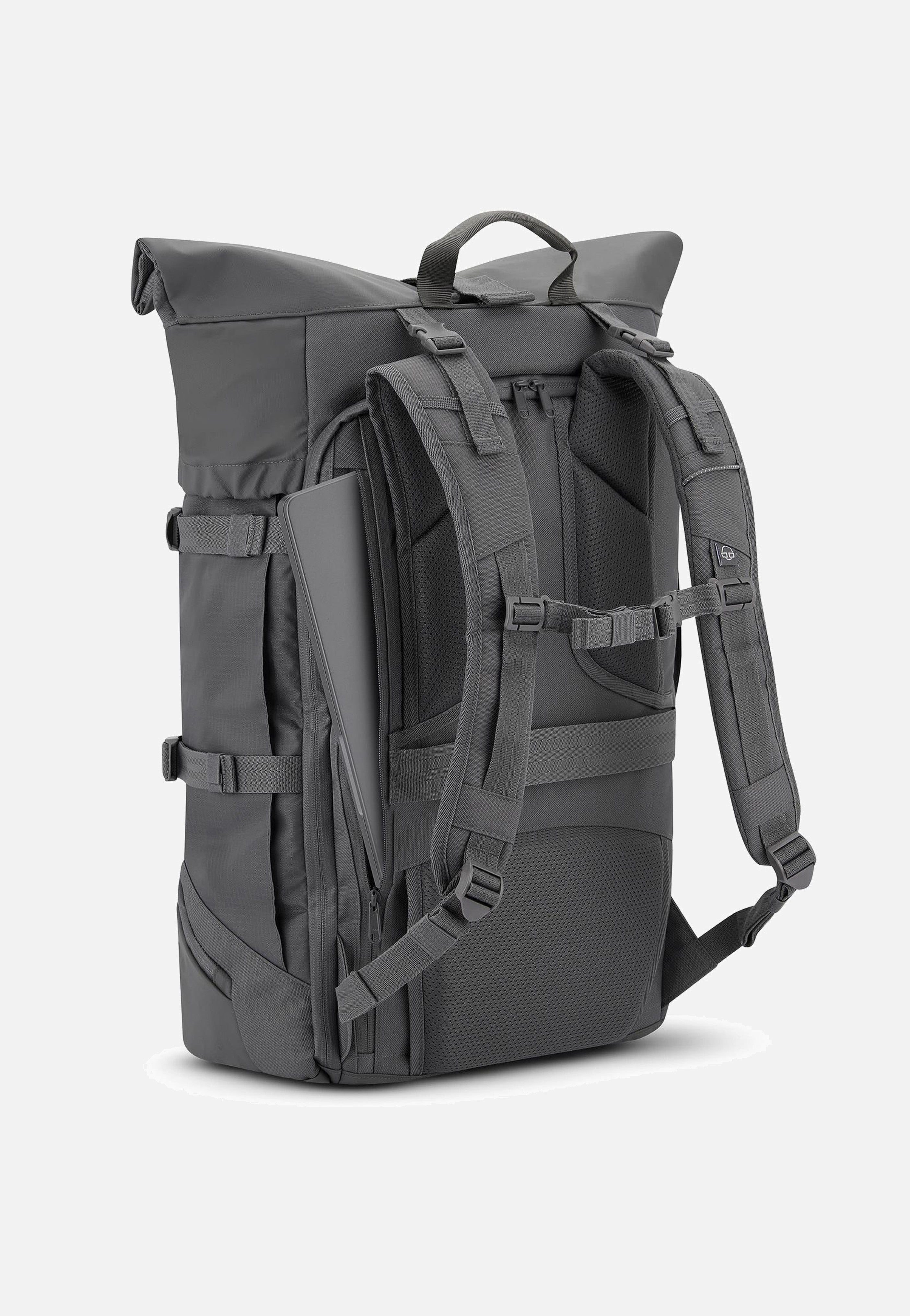 Allen XL Travel Dunkelgrau - Rolltop Rucksack