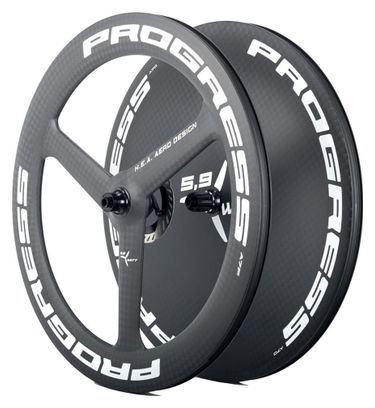 Paire de roues Progress A-7F/A-7D Disc Blanc | 12x100/12x142mm | Center Lock | Sram XDR